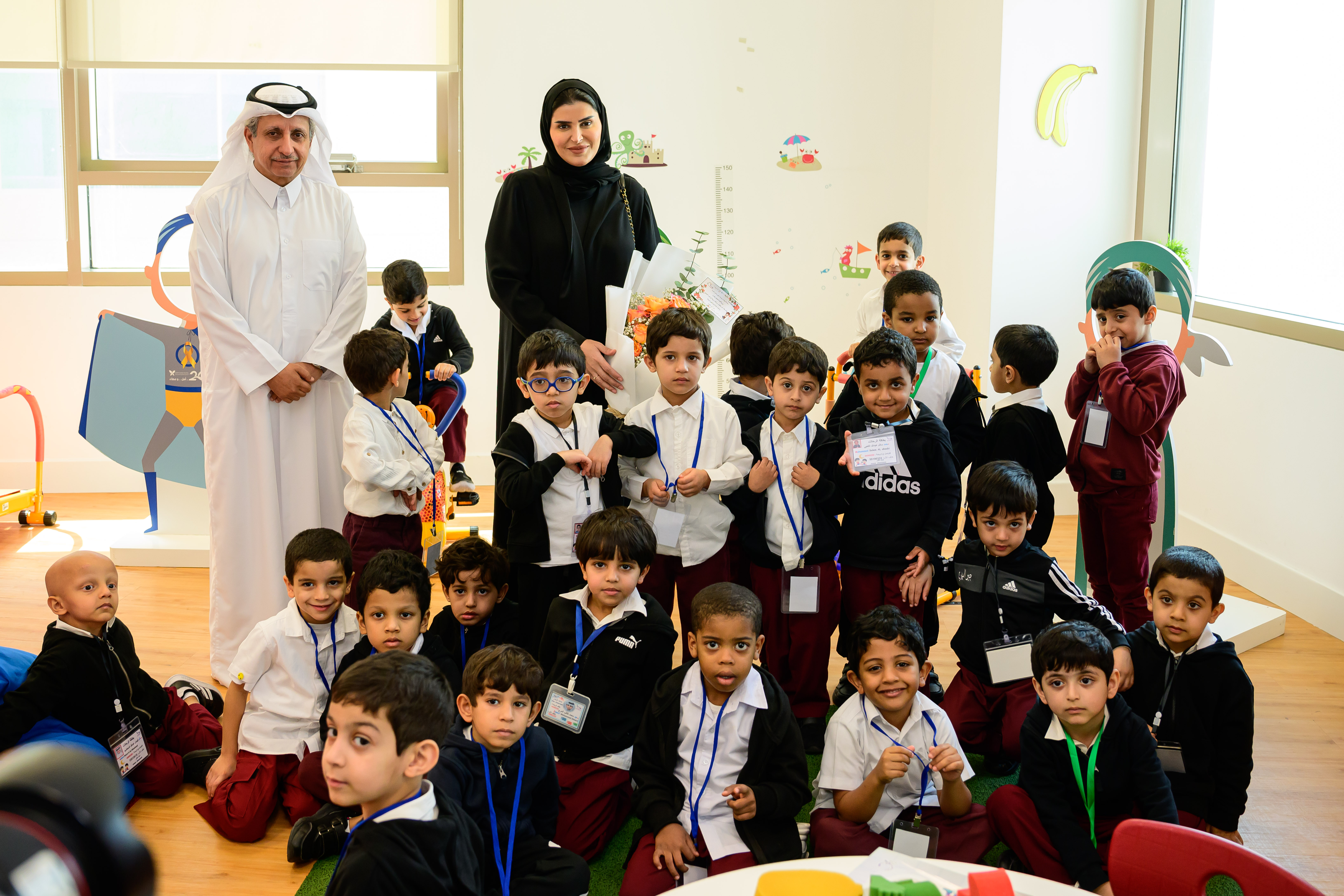Her Excellency Maryam bint Ali bin Nasser Al-Misnad - Minister of Social Development and Family, visited Qatar Cancer 
