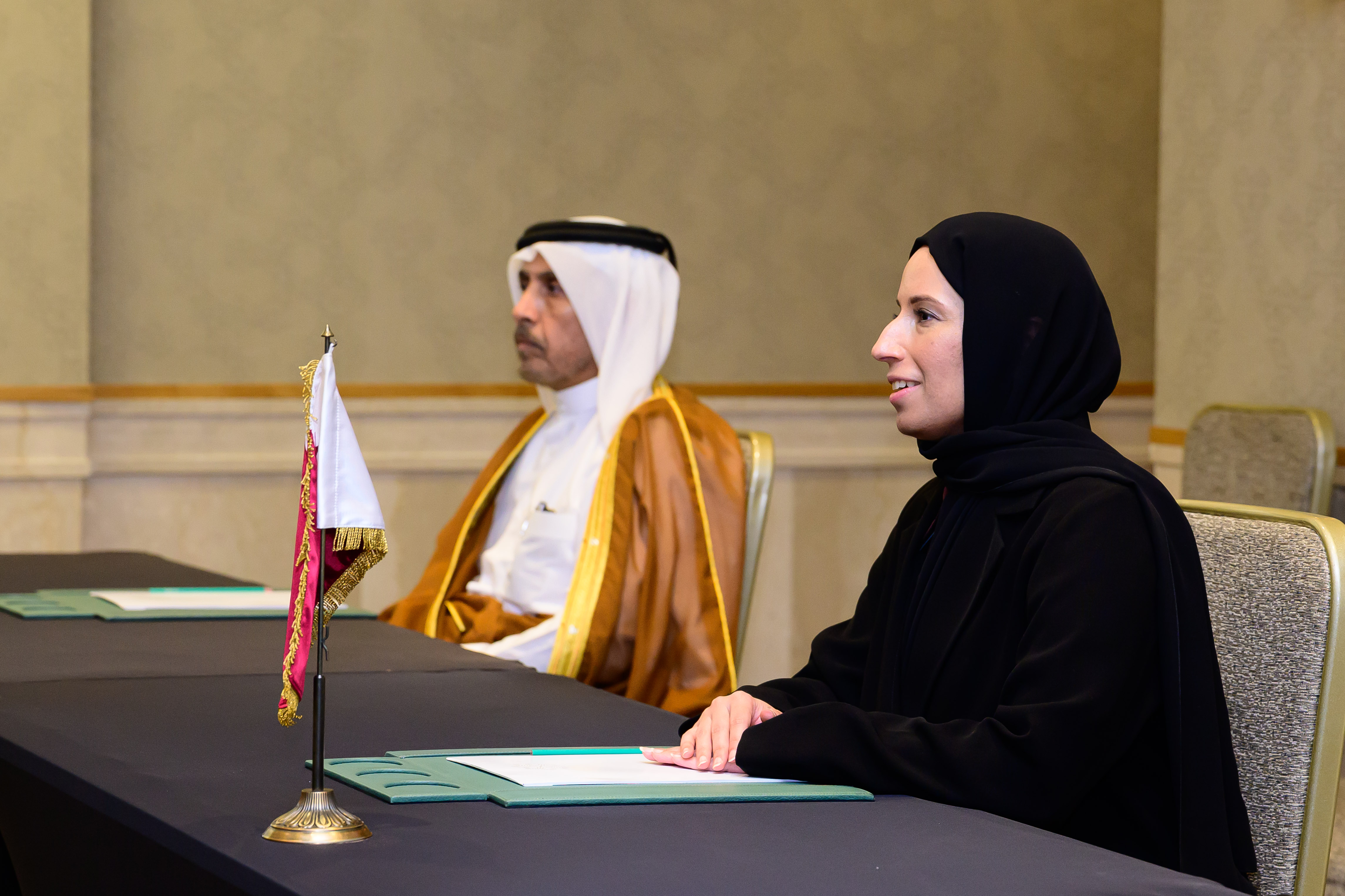 Minister of Social Development and Family H E Buthaina bint Ali Al Jabr Al-Nuaimi 